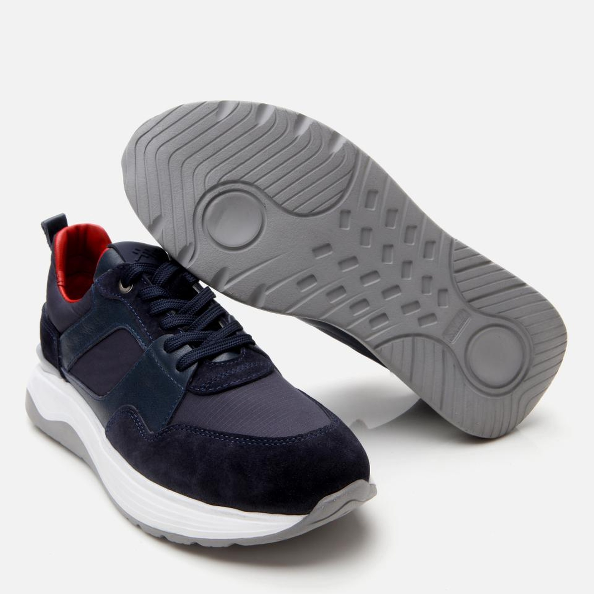 Erkek Süet Deri Lacivert Hafif Tabanlı Spor Ayakkabı