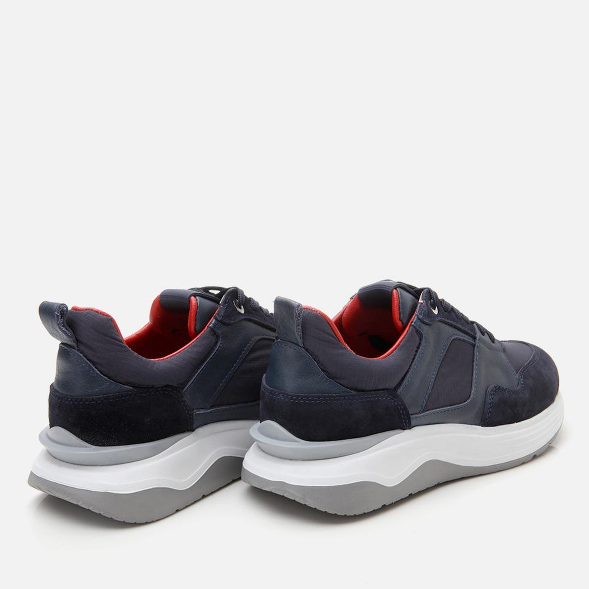 Erkek Süet Deri Lacivert Hafif Tabanlı Spor Ayakkabı