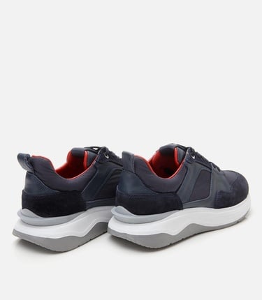 Erkek Süet Deri Lacivert Hafif Tabanlı Spor Ayakkabı