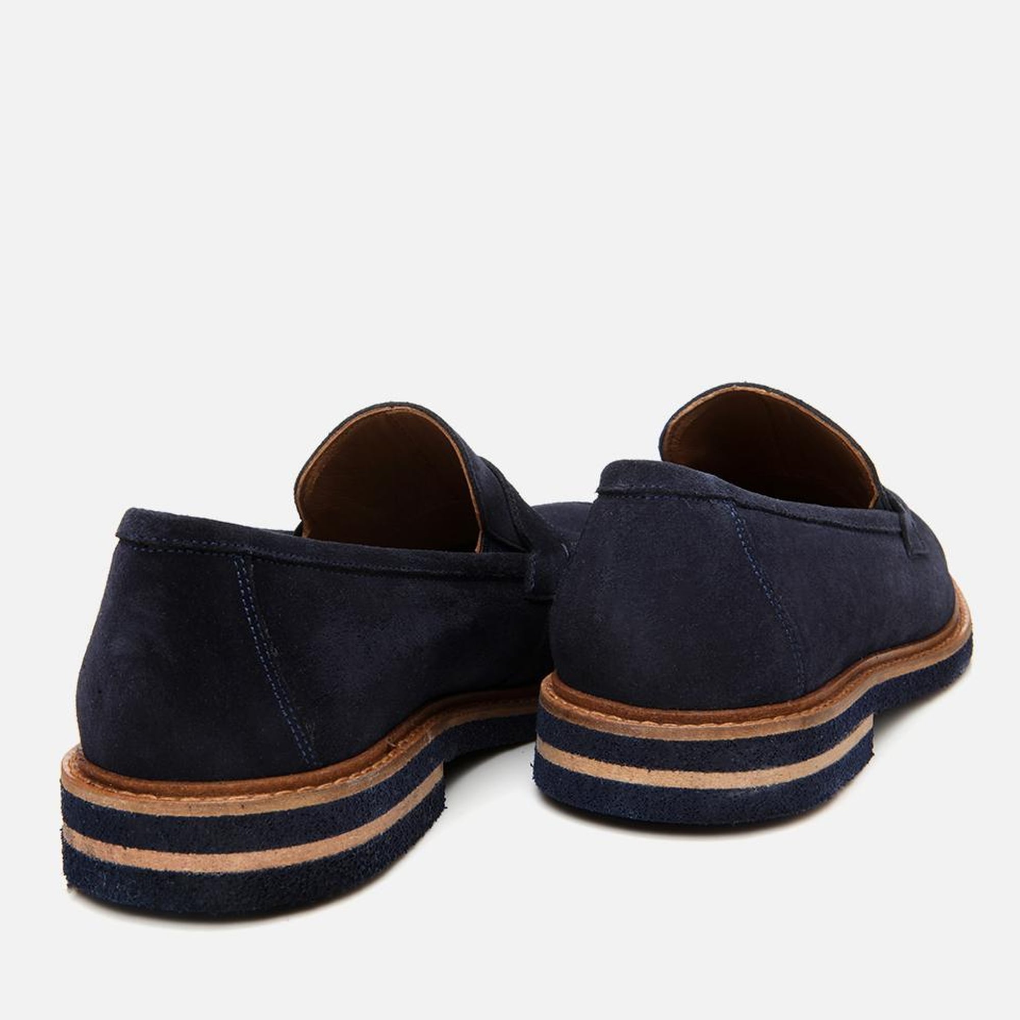 Erkek Süet Deri Lacivert Hafif Tabanlı Loafer