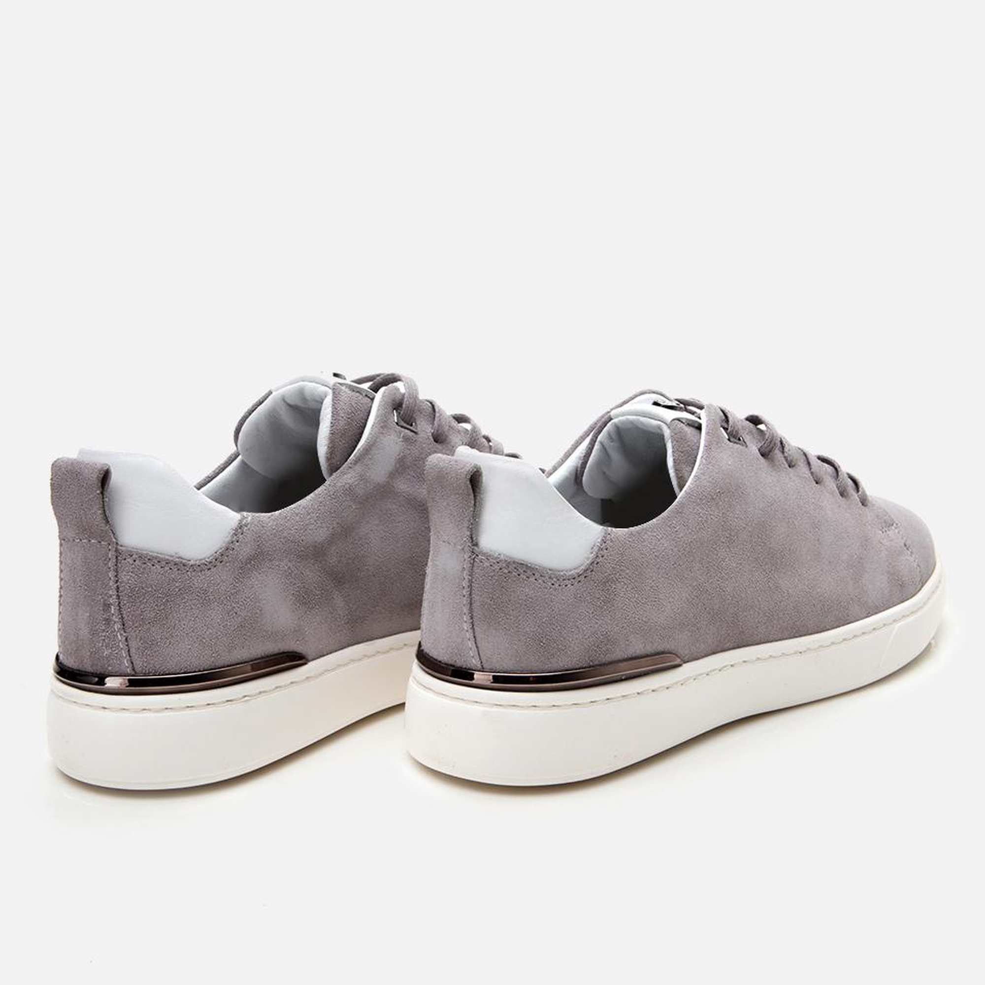 Erkek Süet Deri Gri Ultra Hafif Tabanlı Spor Ayakkabı