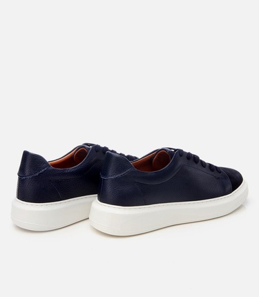  Erkek Süet Deri Lacivert Rahat Tabanlı Spor Ayakkabı