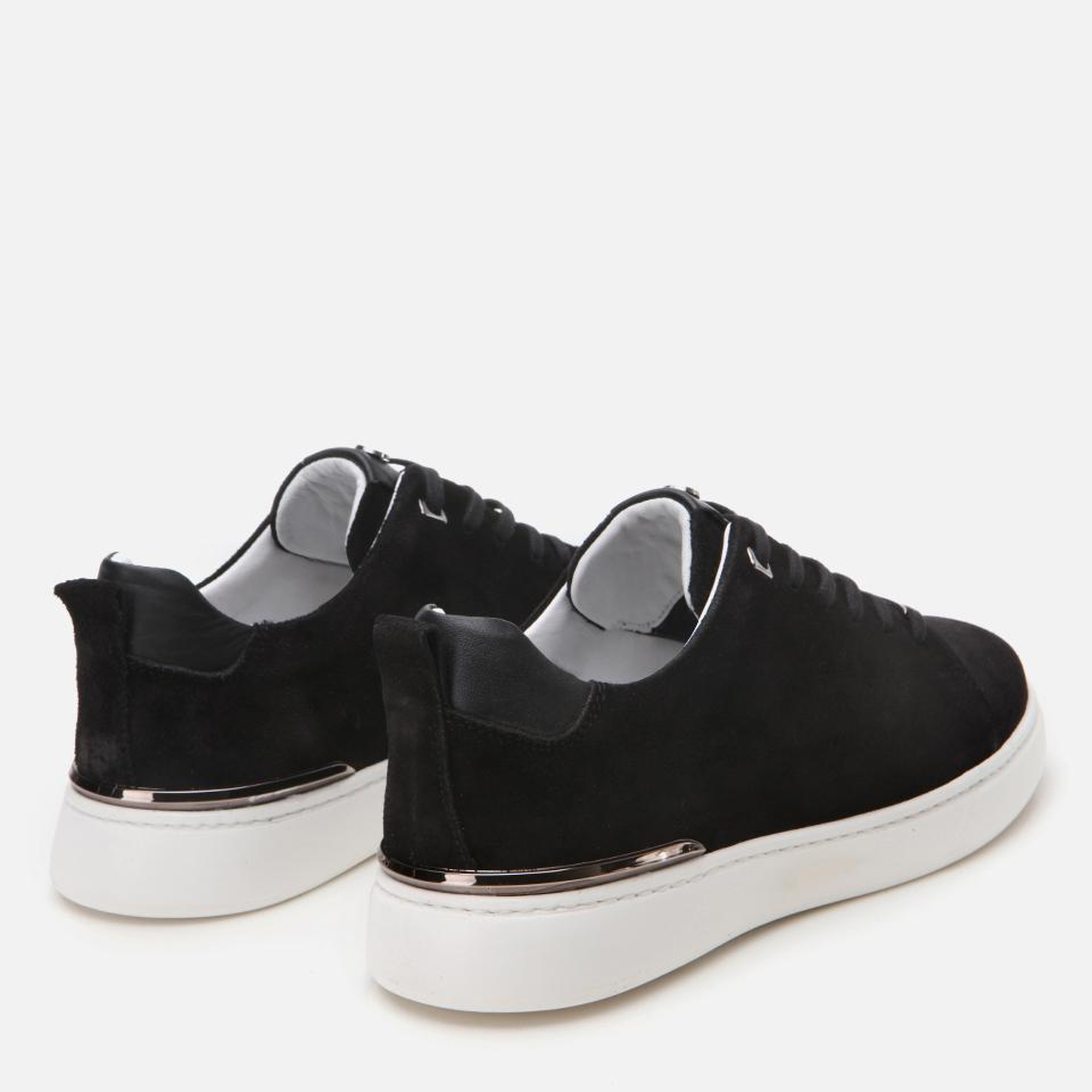 Erkek Süet Deri Siyah Ultra Hafif Tabanlı Spor Ayakkabı