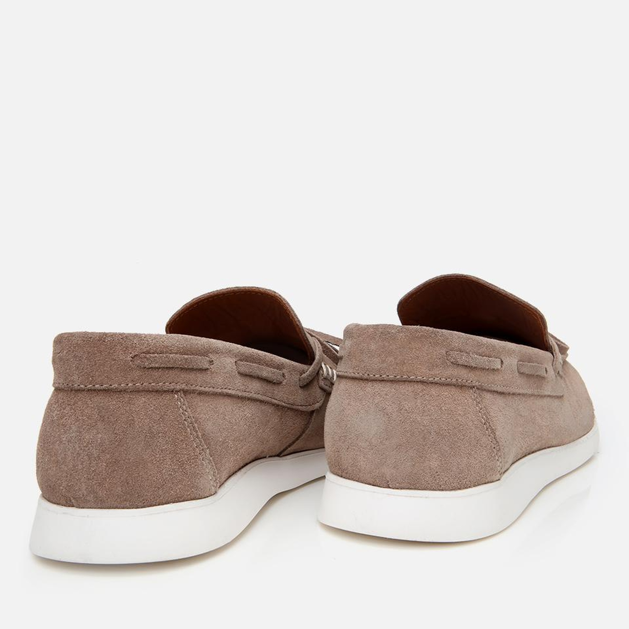 Erkek Süet Deri Bej Bağcıklı Loafer