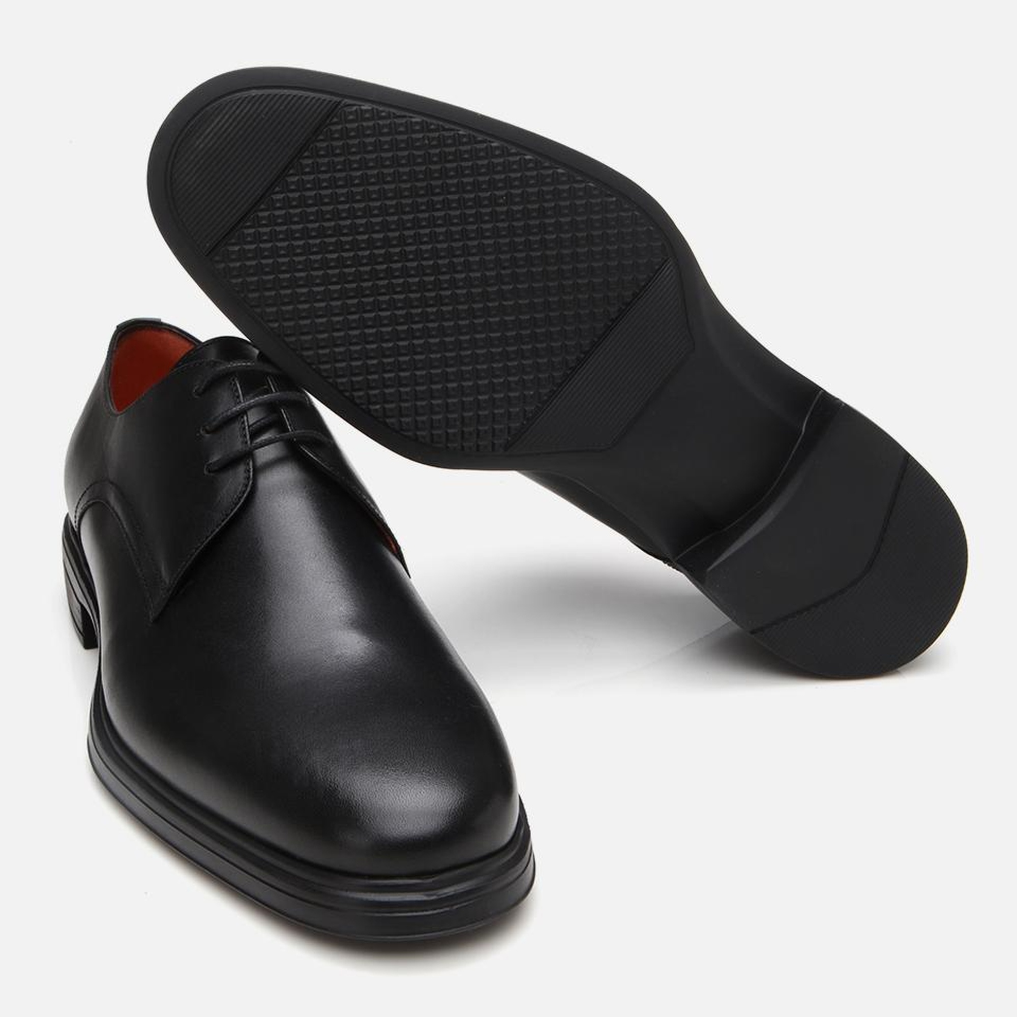 Erkek Deri Siyah Ultra Hafif Tabanlı Klasik Ayakkabı