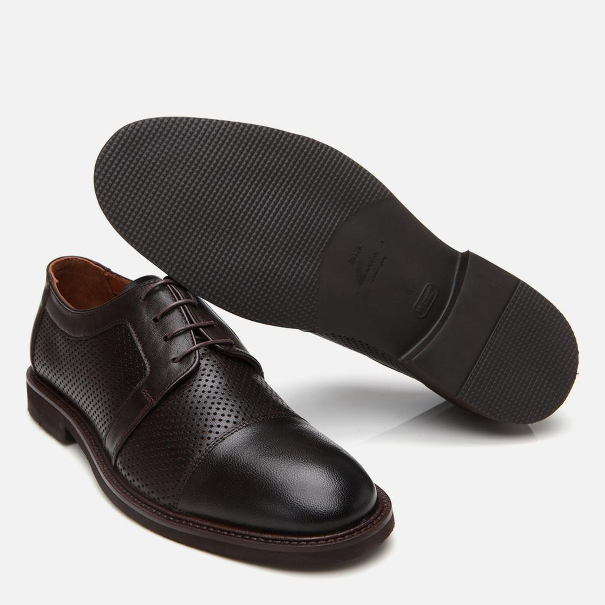 Erkek Deri Kahverengi Ultra Hafif Tabanlı Klasik Ayakkabı