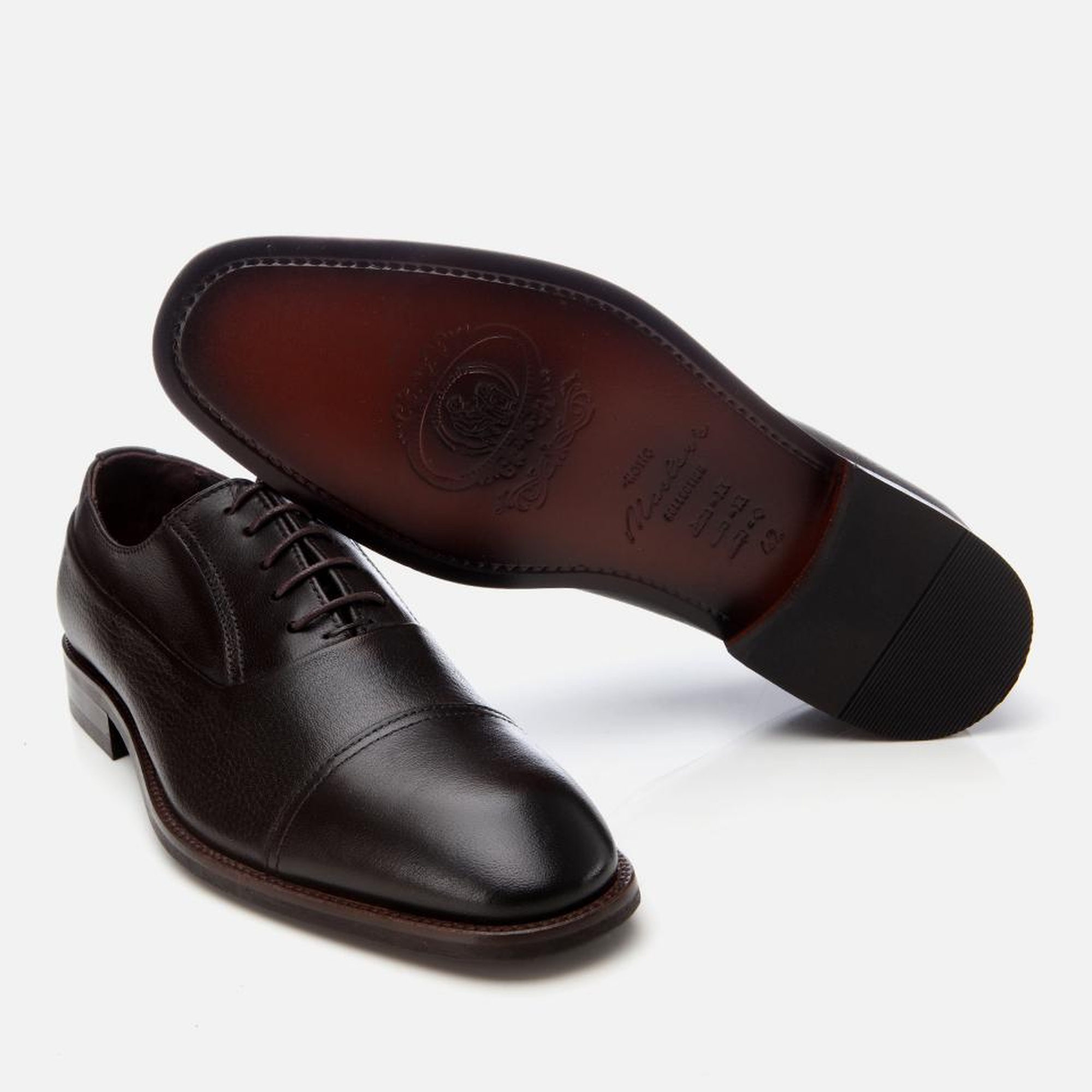 Erkek Deri Kahverengi Bağcıklı Şık Klasik Ayakkabı