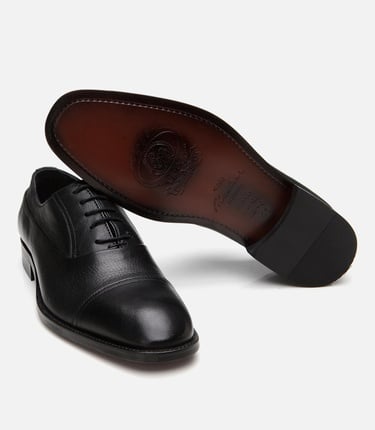  Erkek Deri Siyah Bağcıklı Şık Klasik Ayakkabı