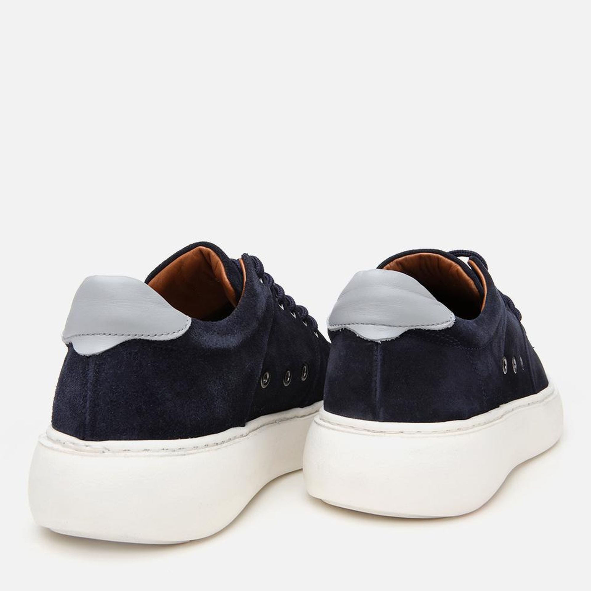 Erkek Süet Deri Lacivert Yüksek Tabanlı Spor Ayakkabı