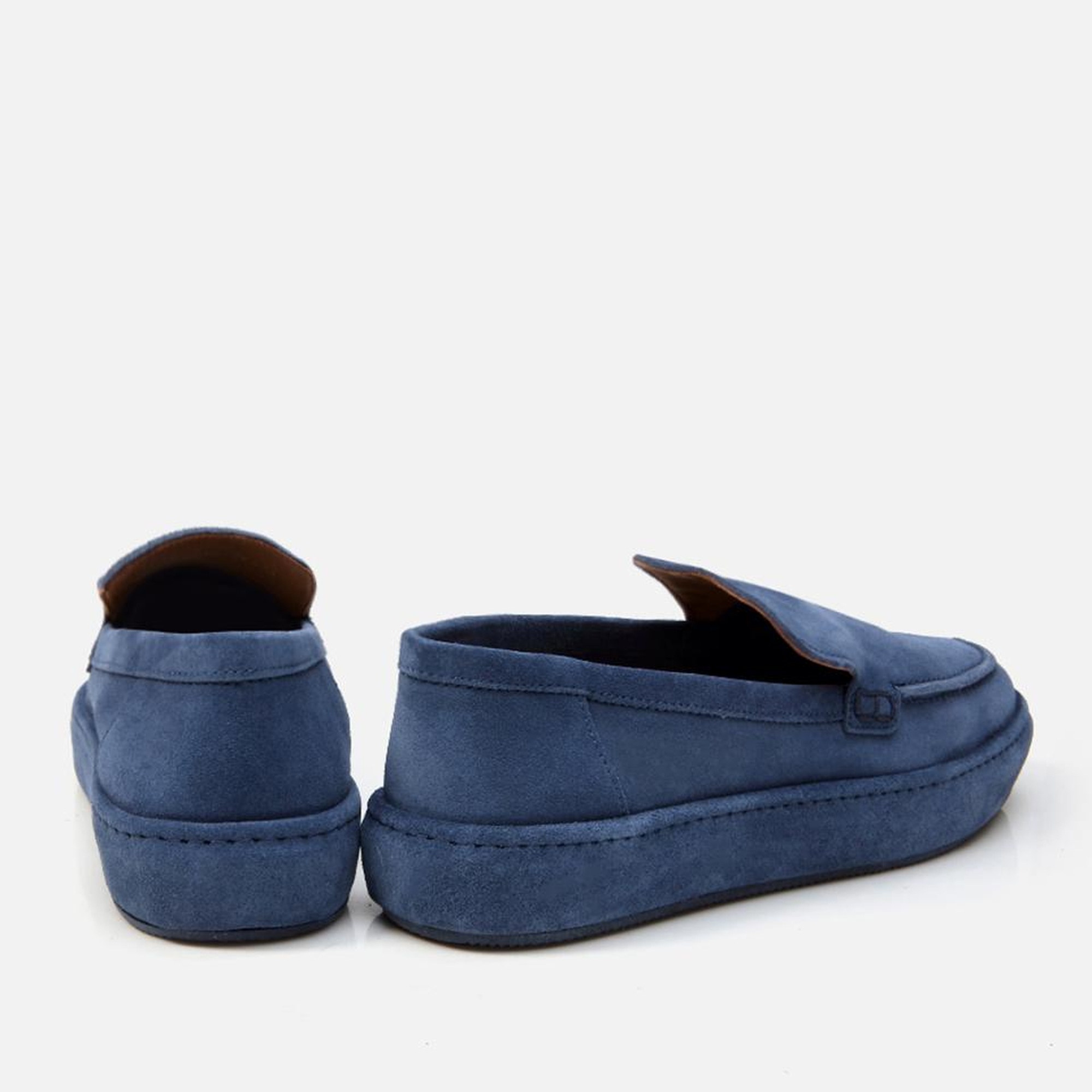 Erkek Deri Lacivert Loafer