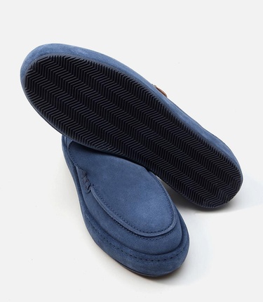  Erkek Deri Lacivert Loafer