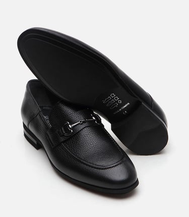  Erkek Deri Siyah Loafer