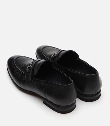  Erkek Deri Siyah Loafer