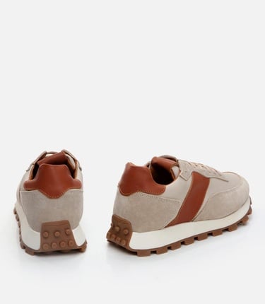  Erkek Deri Bej Spor Ayakkabı