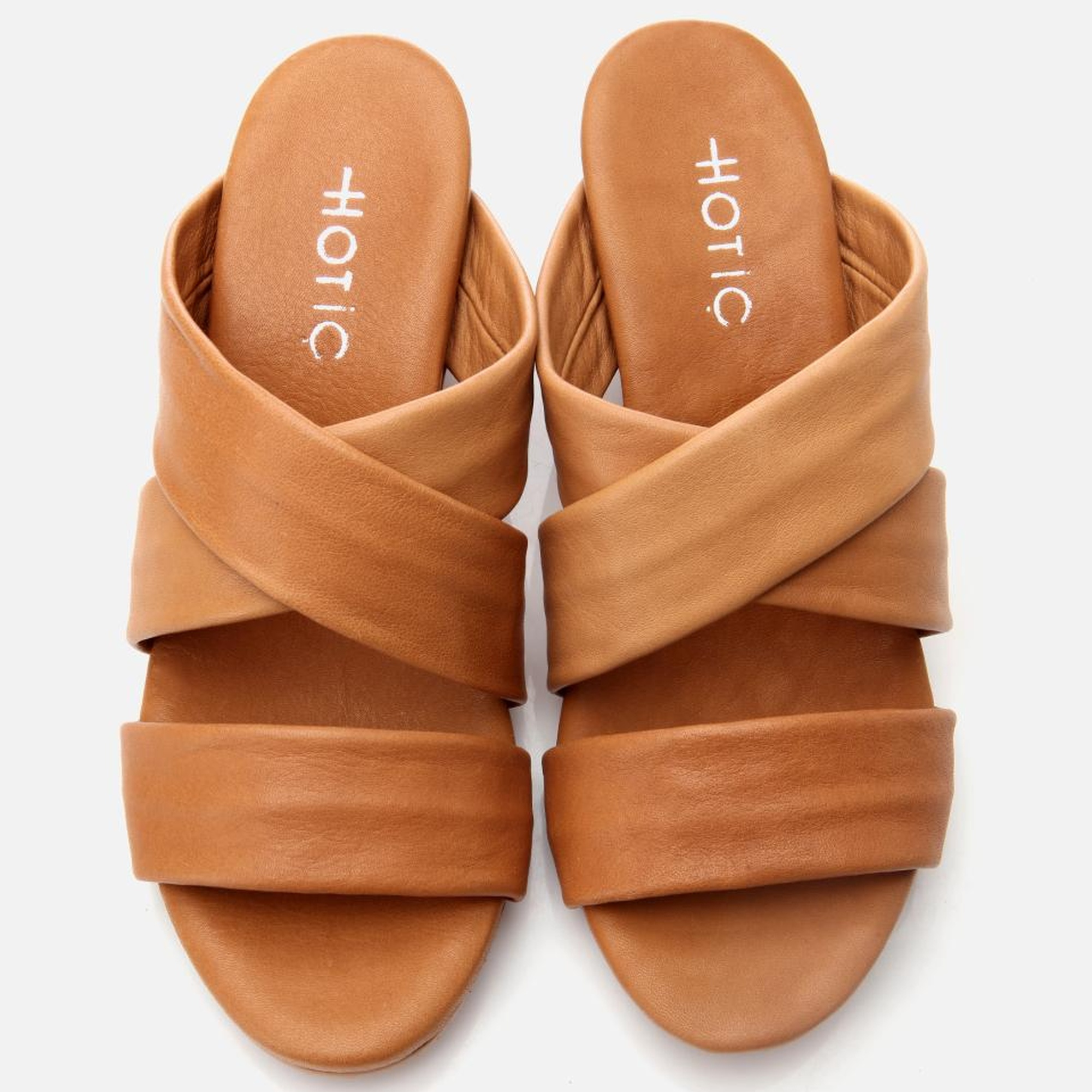 Kadın Deri Taba Dolgu Topuklu Terlik