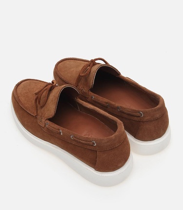  Erkek Deri Taba Loafer