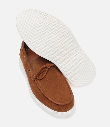  Erkek Deri Taba Loafer