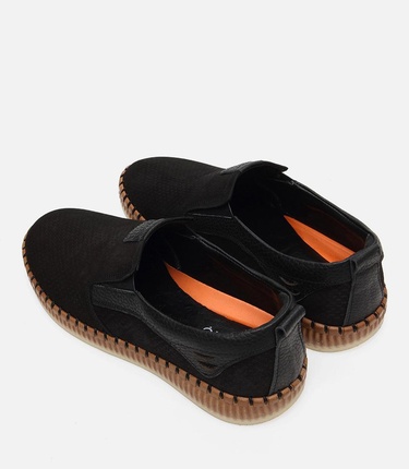  Erkek Deri Siyah Günlük Ayakkabı