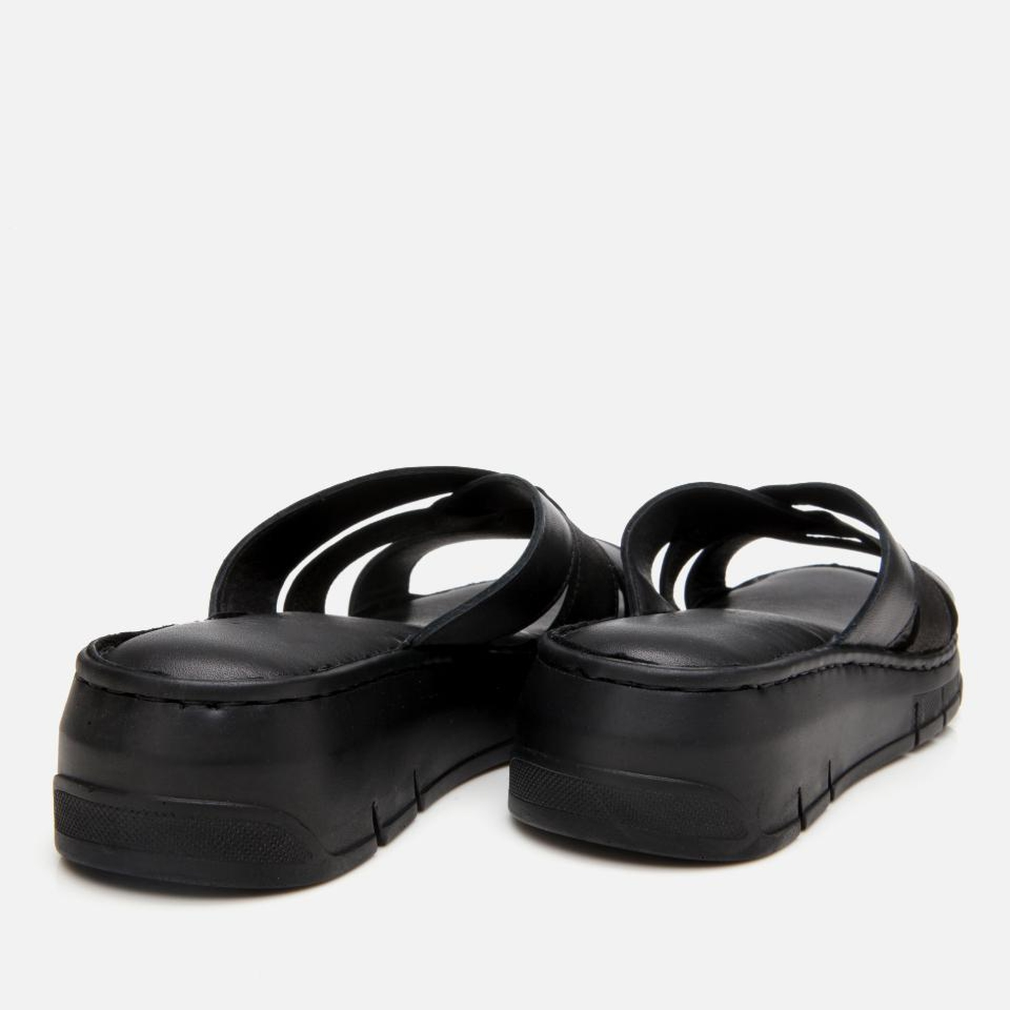 Kadın Deri Siyah Comfort Terlik