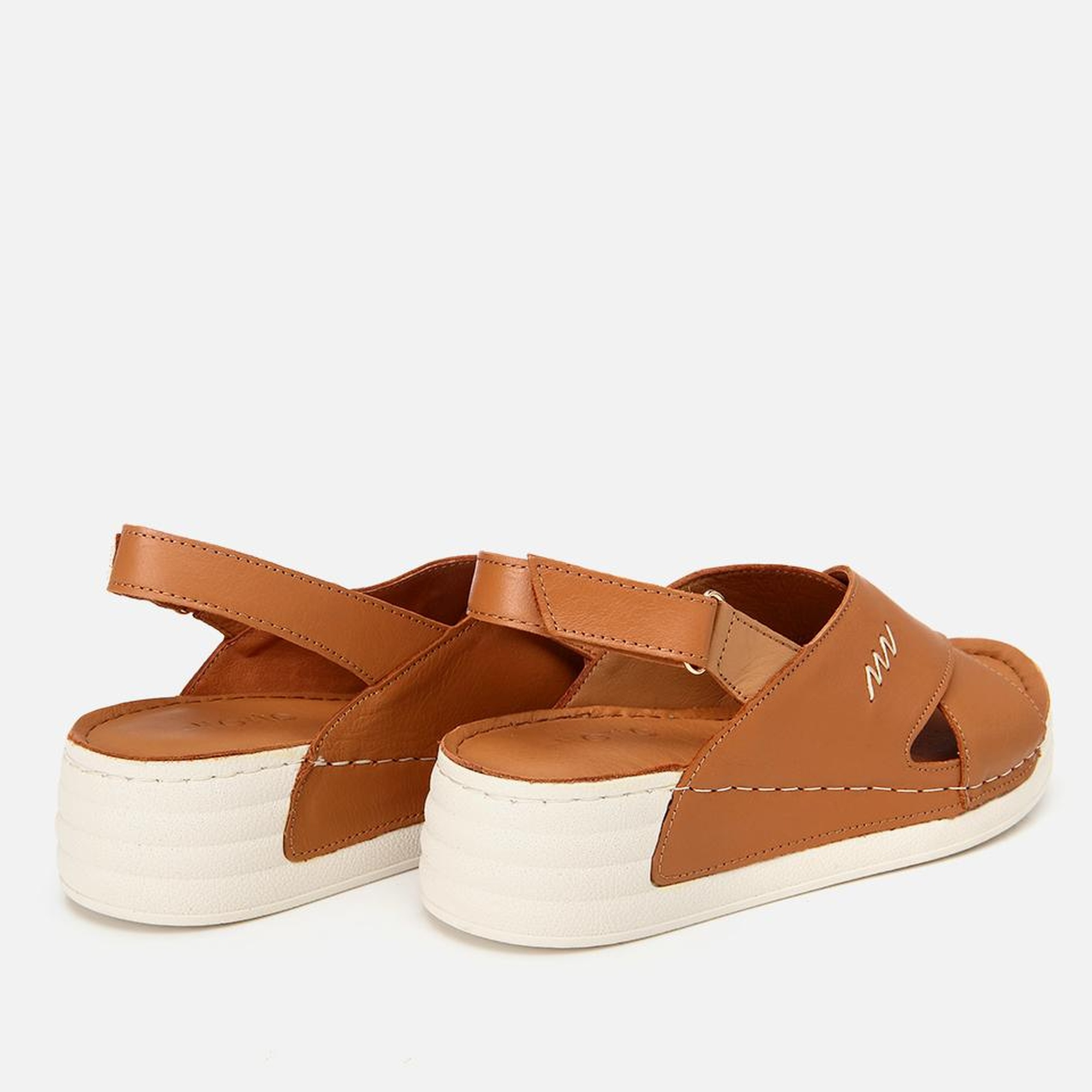 Kadın Deri Taba Ayarlanabilir Comfort Sandalet