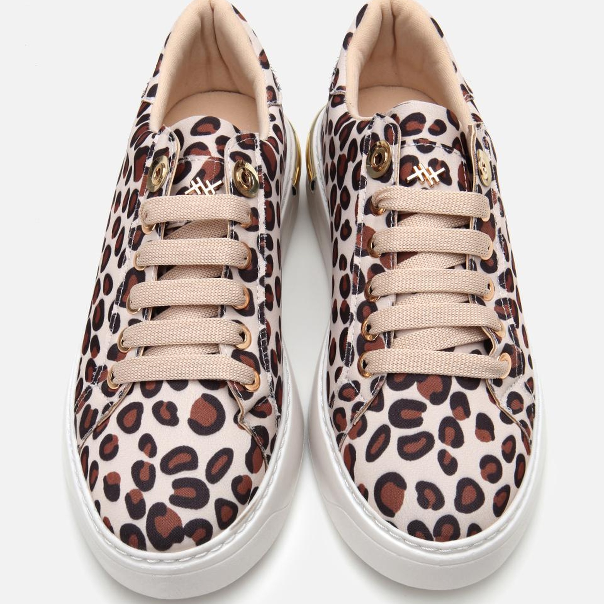 Kadın Bej Yaya Leopar Desenli Spor Ayakkabı