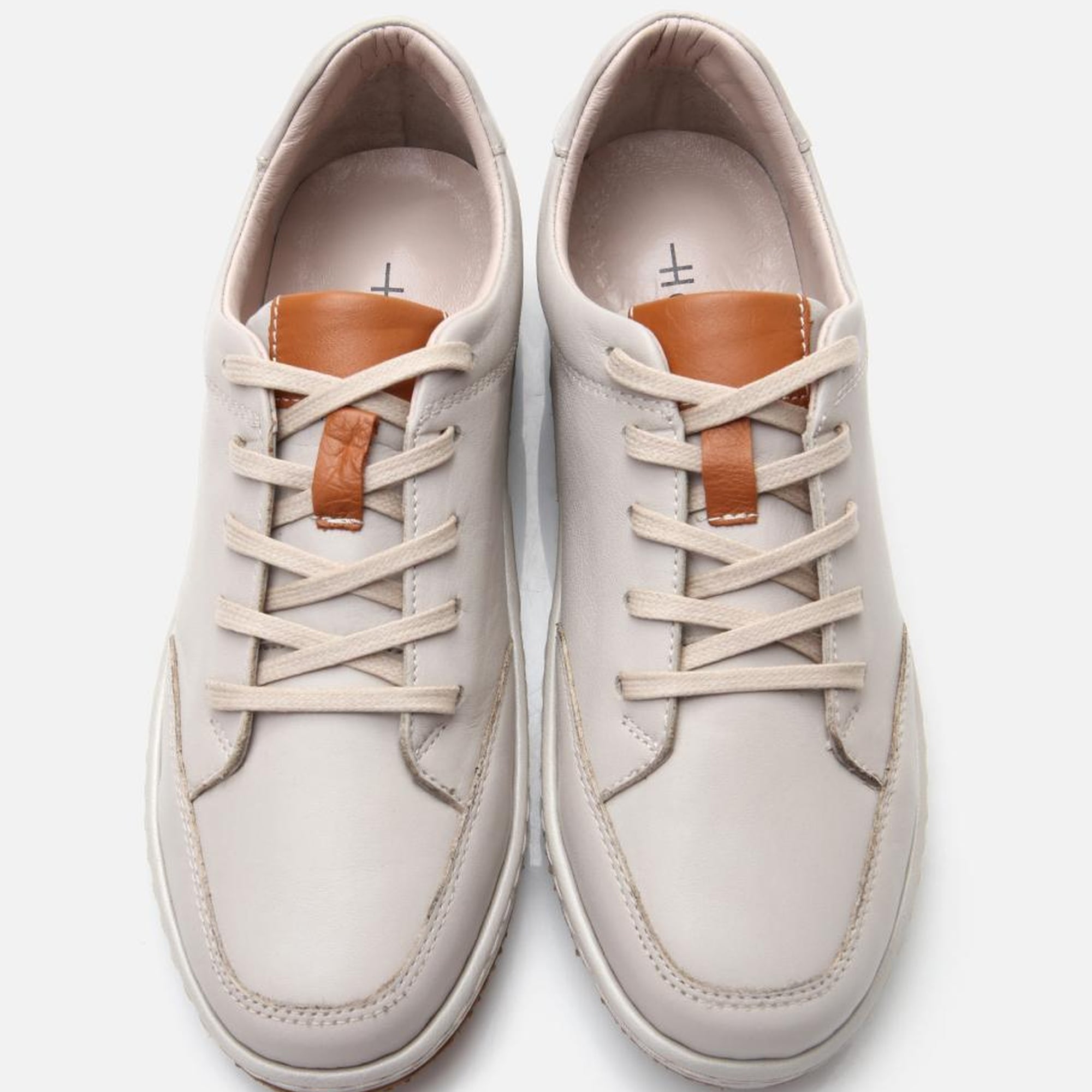 Kadın Deri Bej Comfort Spor Ayakkabı