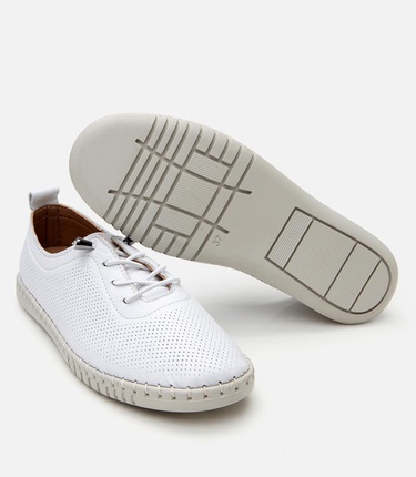  Kadın Deri Beyaz Comfort Ayakkabı