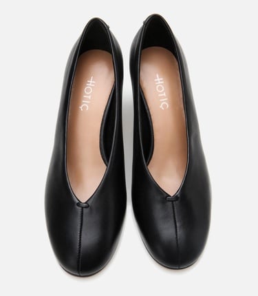  Kadın Deri Siyah İnce Topuklu Ayakkabı