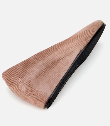  Kadın Deri Vizon Esnek Dolgu Topuklu Ayakkabı