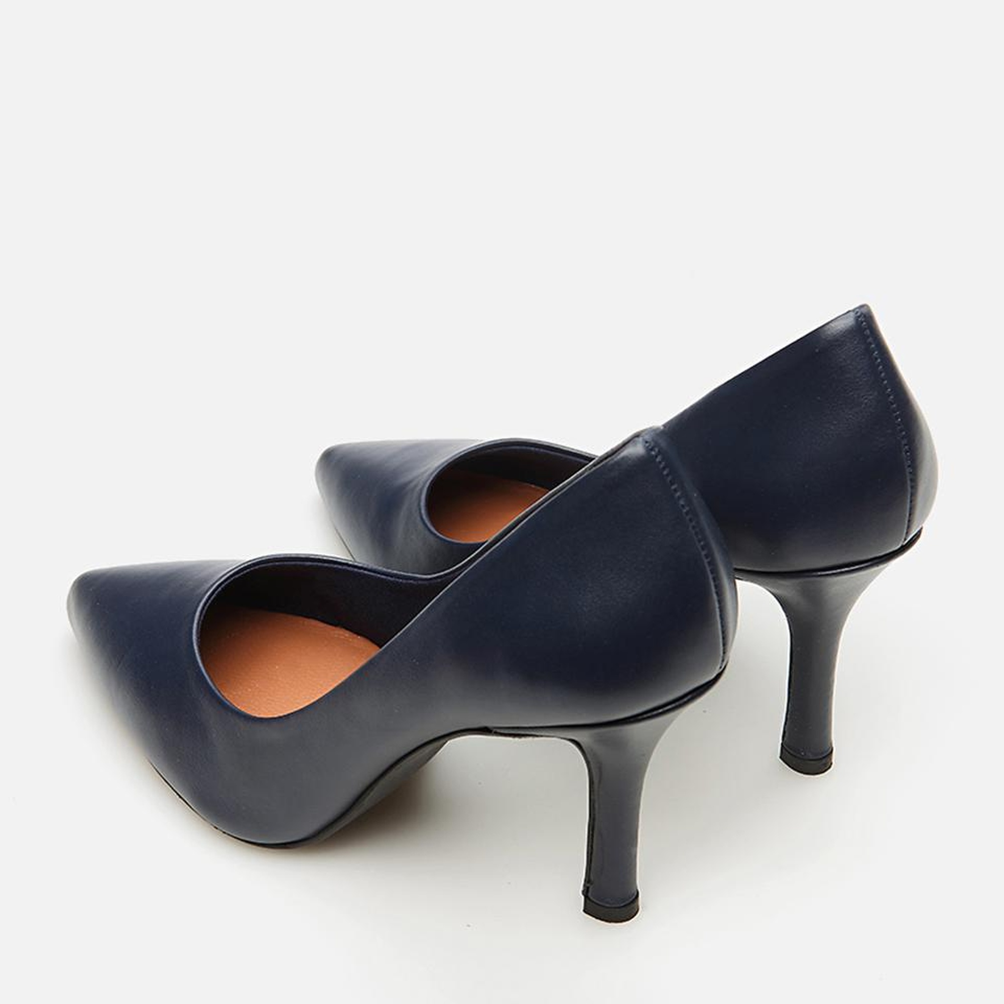 Kadın Deri Lacivert Stiletto