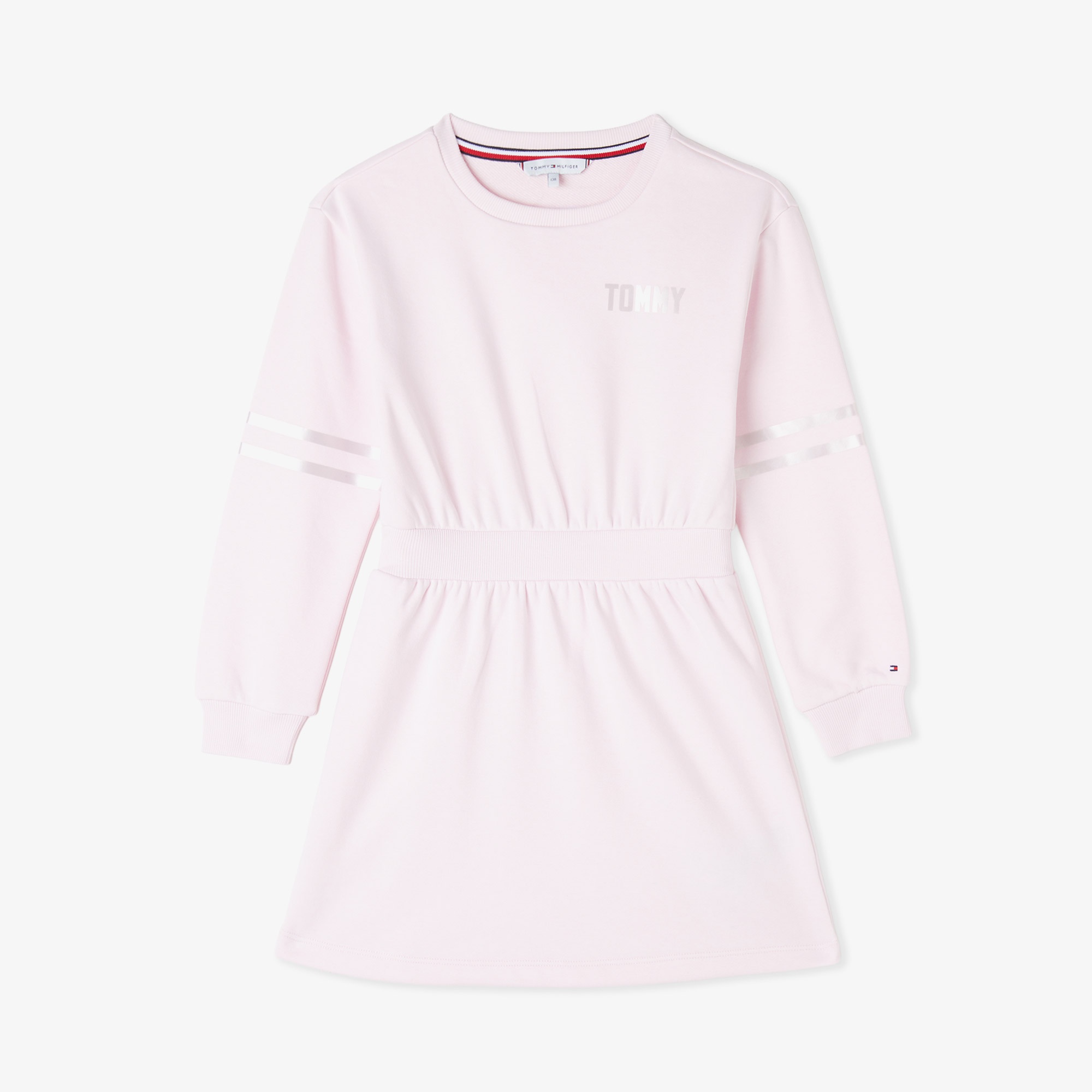 Tommy Hilfiger Satin Applique Çocuk Pembe Elbise