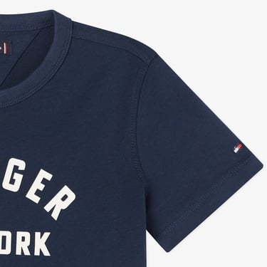  Tommy Hilfiger Curved Graphic Çocuk Lacivert T-Shirt