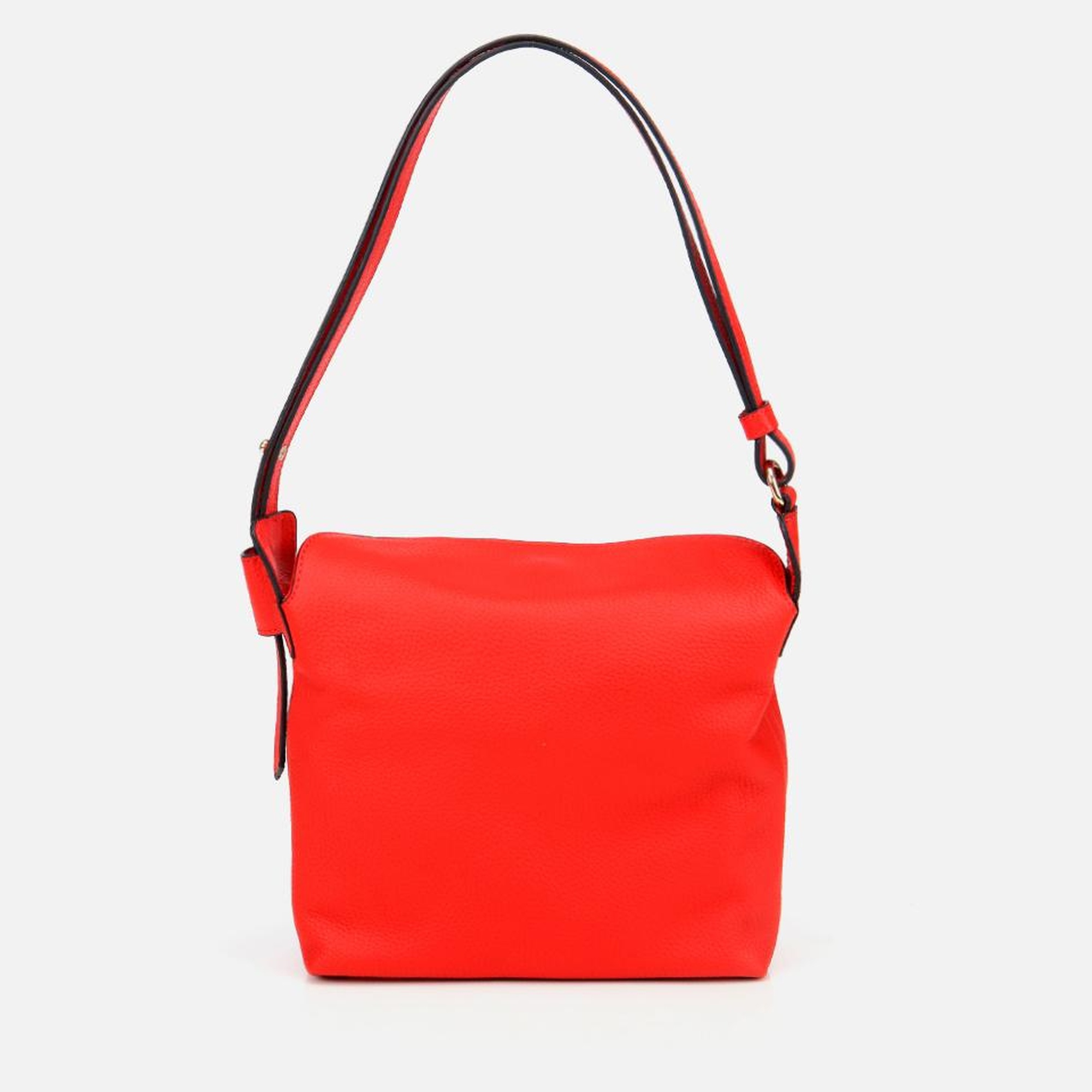 Kadın Deri Kırmızı Ayarlanabilir Askılı Omuz Çantası