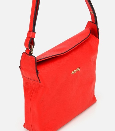  Kadın Deri Kırmızı Ayarlanabilir Askılı Omuz Çantası
