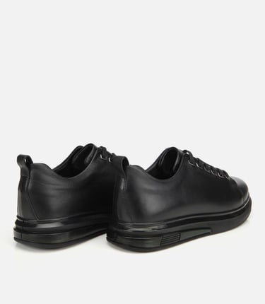  Erkek Deri Siyah Günlük Ayakkabı