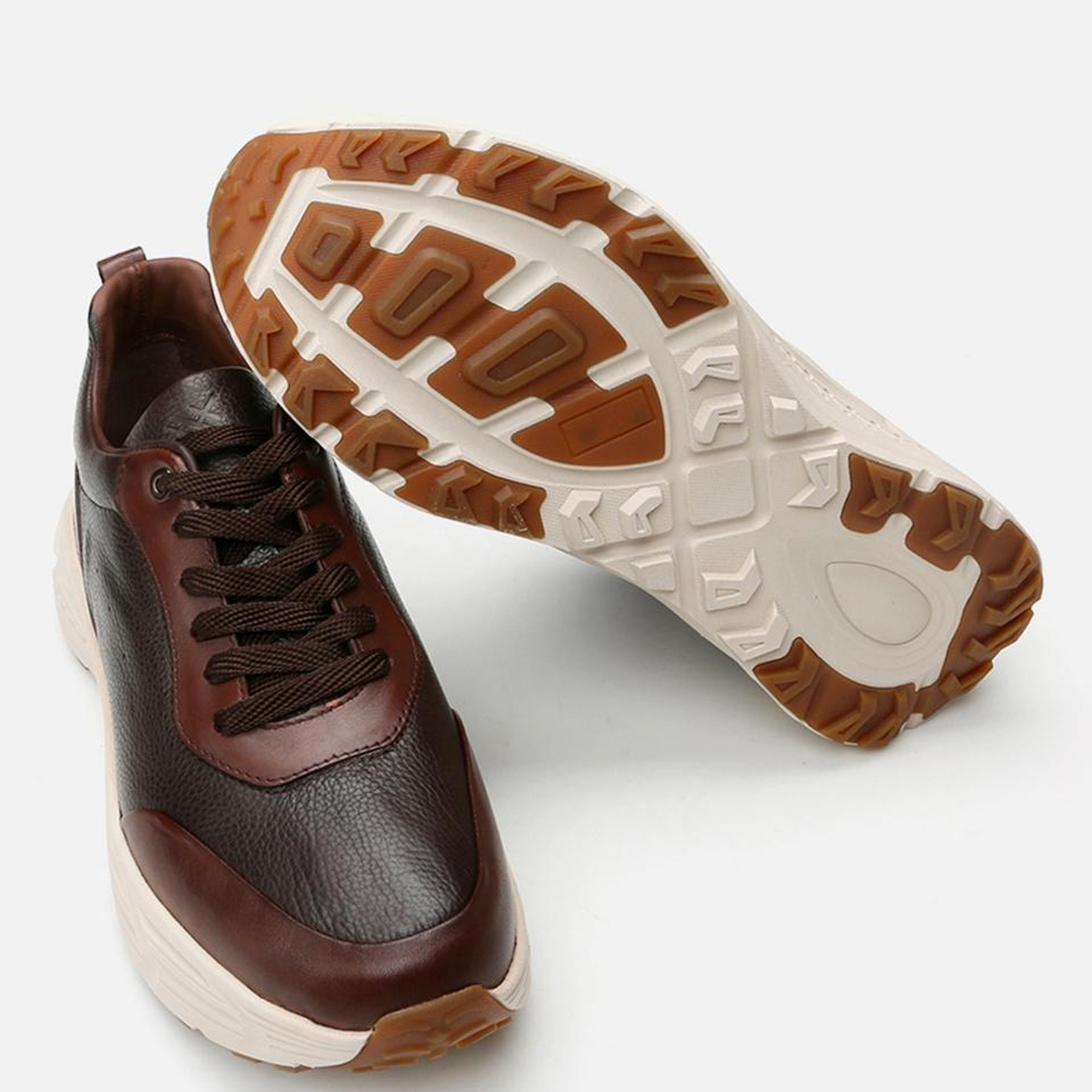 Erkek Deri Kahverengi Spor Ayakkabı