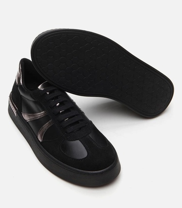  Kadın Siyah Yaya Spor Ayakkabı