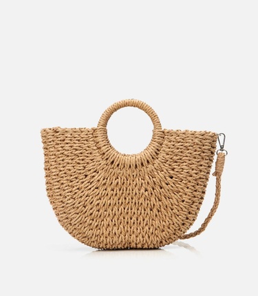  Kadın Taba Hasır Omuz Çantası