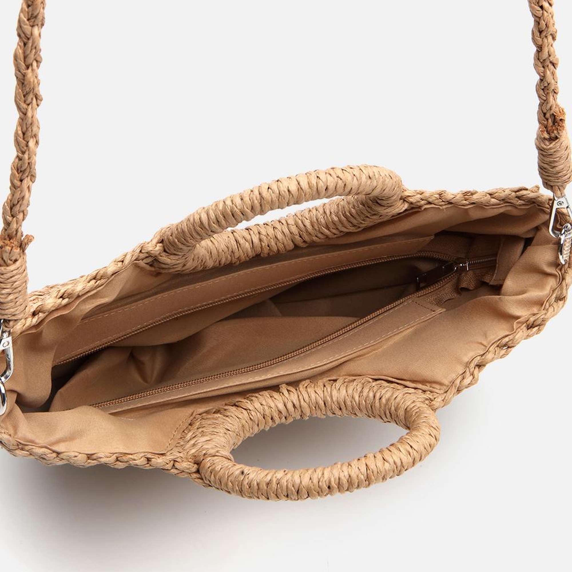 Kadın Taba Hasır Omuz Çantası