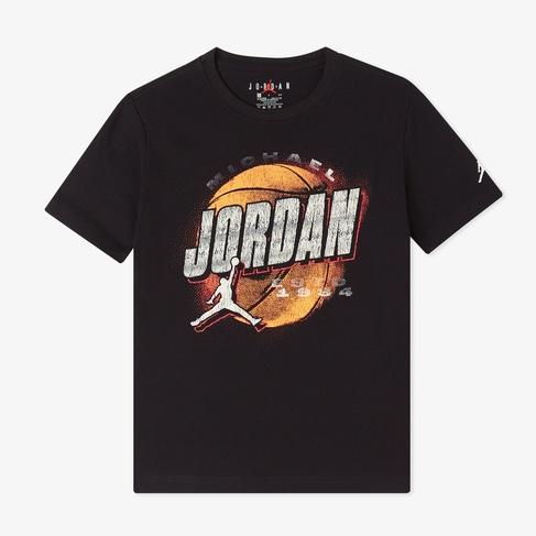  Jordan Distressed Chrome Çocuk Siyah T-Shirt