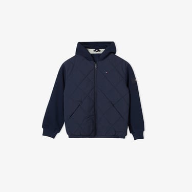  Tommy Hilfiger Mix Media Quilted Çocuk Lacivert Puffer Mont