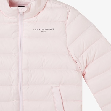  Tommy Hilfiger Essential Light Down Çocuk Pembe Mont