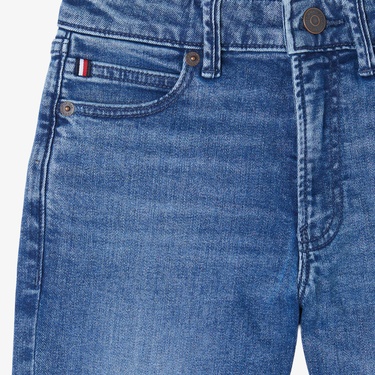  Tommy Hilfiger Modern Straight Vintage Denim Çocuk Mavi Jean Pantolon