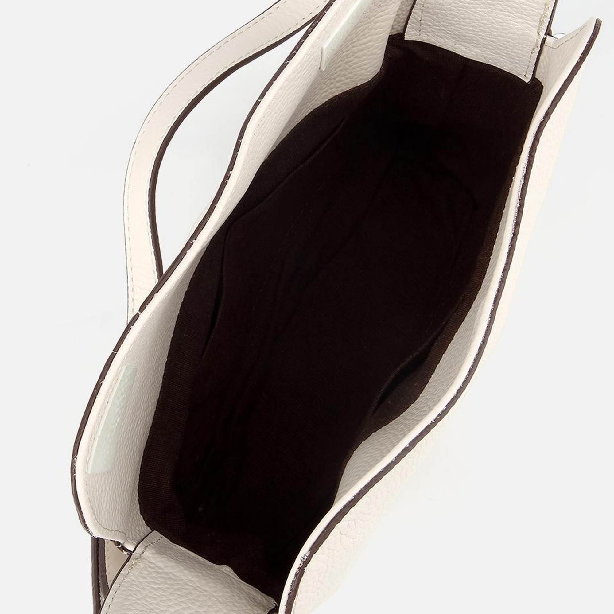 Kadın Deri Ekru Ayarlanabilir Askılı Omuz Çantası