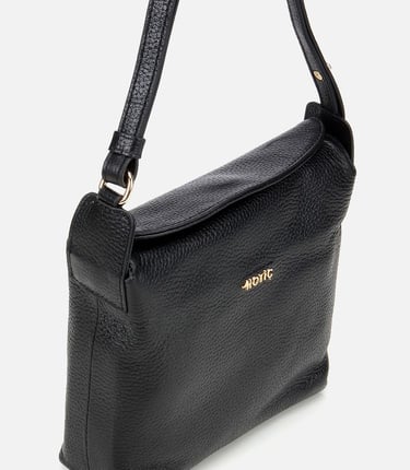  Kadın Deri Siyah Ayarlanabilir Askılı Omuz Çantası