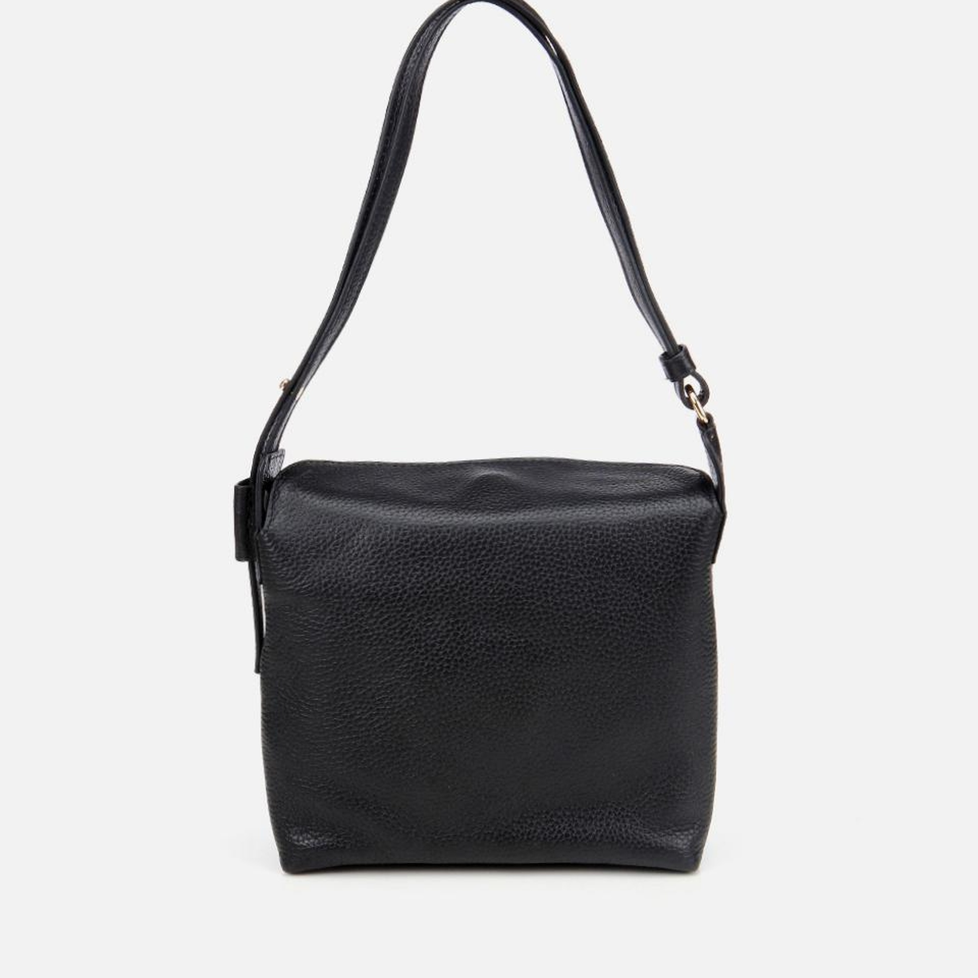 Kadın Deri Siyah Ayarlanabilir Askılı Omuz Çantası