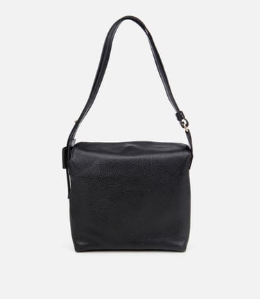  Kadın Deri Siyah Ayarlanabilir Askılı Omuz Çantası