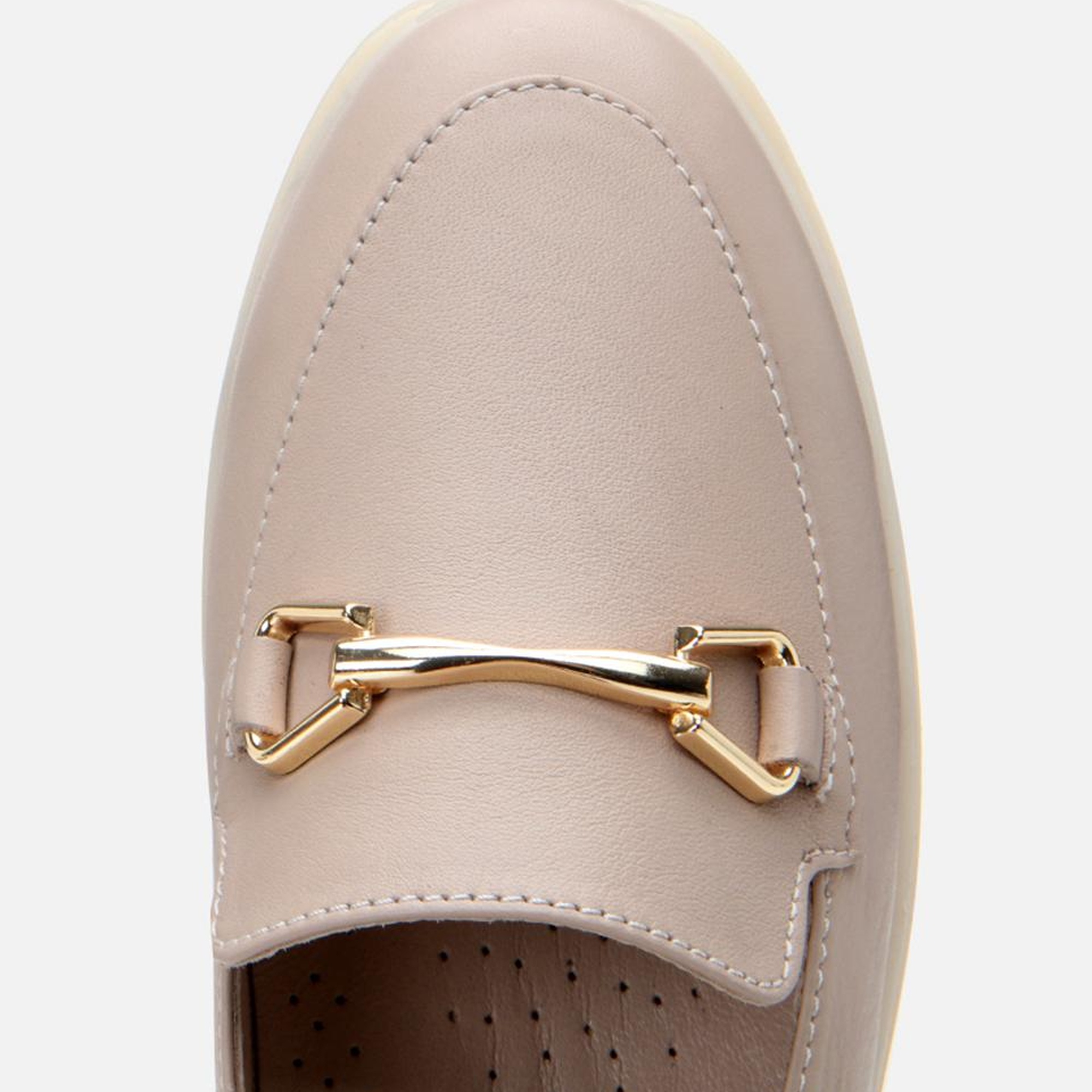 Kadın Deri Vizon Tokalı Günlük Loafer