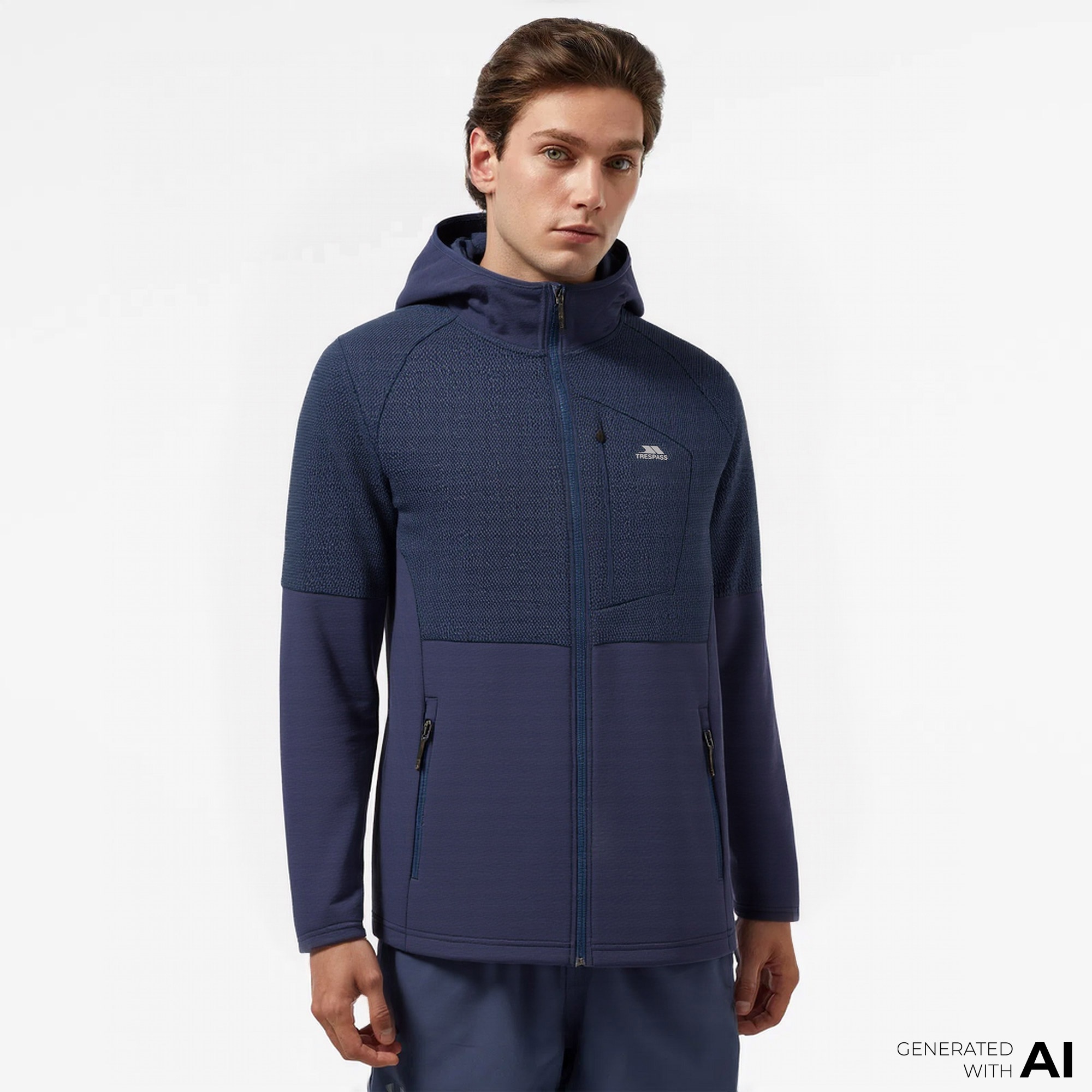 Trespass Bani Active Erkek Mavi Günlük Sweatshirt