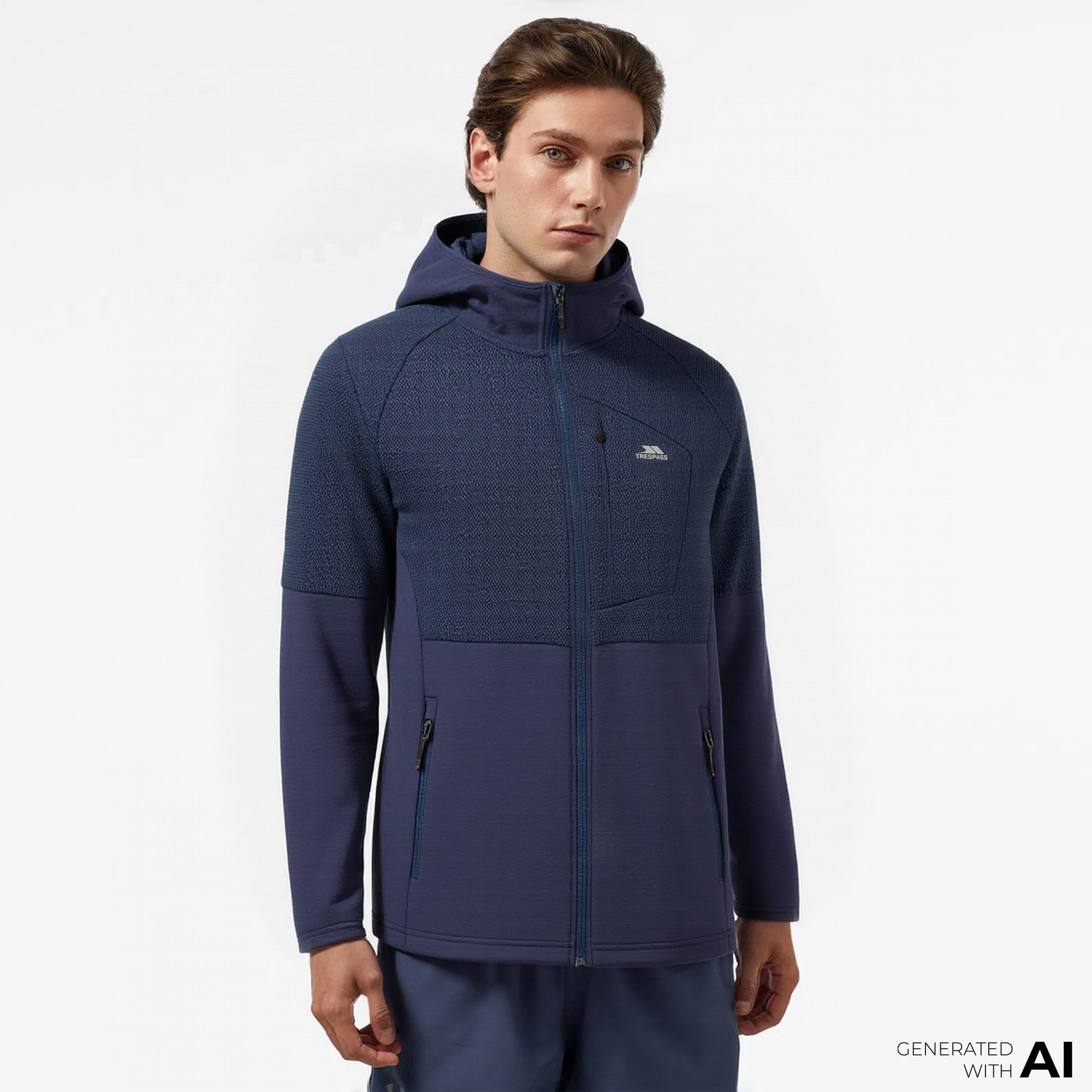  Trespass Bani Active Erkek Mavi Günlük Sweatshirt